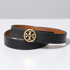 TORY BURCH トリーバーチ ナローベルト 1 MILLER PEBBLED POWDER