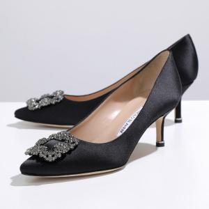 MANOLO BLAHNIK（マノロブラニク） パンプス HANGISIFLAT FMC SATIN