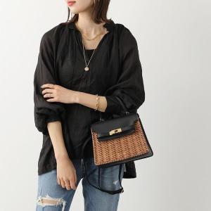 BAGMATI バグマティ ショルダーバッグ BBK22 AW15 レディース ハンドバッグ かごバッグ ウィッカー×レザー 鞄 Black/Caramel