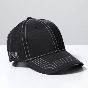 Y-3 ワイスリー ベースボールキャップ STITCH CAP H62993 メンズ ナイロン ステッチ ロゴ刺繍 帽子 BLACK｜s-musee