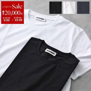 ##JIL SANDER ジルサンダー ロゴプリント Tシャツ コットン JSPS707050 JIL SANDER（ジルサンダー） サイズ:L JSPS707050 ロゴプリント