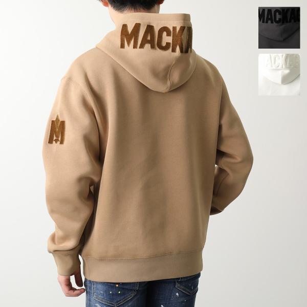 MACKAGE マッカージュ フーディ KRYS-R メンズ パーカー プルオーバー ロゴ ベルベッ...