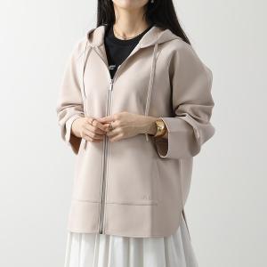 MAX MARA Weekend マックスマーラ ウィークエンド フーディー NAUSICA ナウシカ レディース ストレッチ ジャージー ジップアップ パーカー ロゴ 001｜s-musee