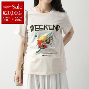 MAX MARA Weekend マックスマーラ ウィークエンド Tシャツ POLKA ポルカ レディース コットン クルーネック プリント ロゴ 009｜s-musee