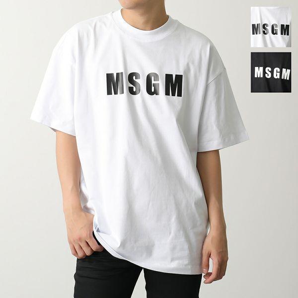 MSGM エムエスジーエム Tシャツ 3440 MM163 メンズ クルーネック 半袖 カットソー ...