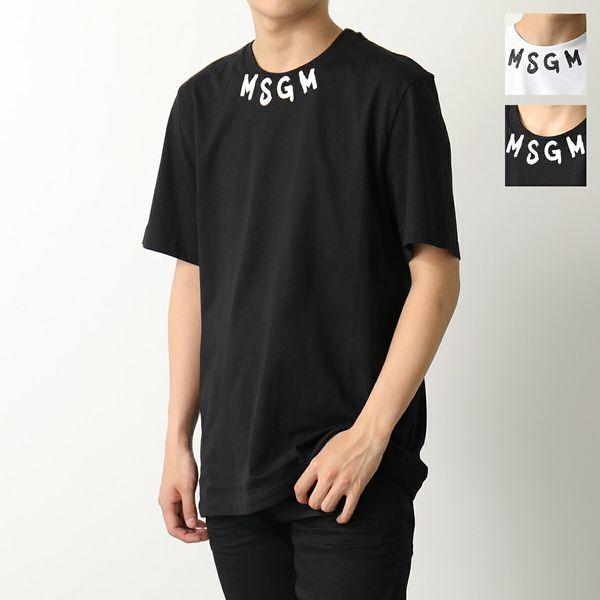 MSGM エムエスジーエム Tシャツ 3640MM118 メンズ クルーネック 半袖 カットソー オ...