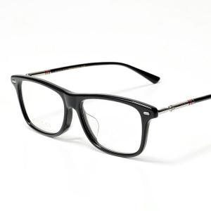 GUCCI（グッチ） メガネ GG0174O メンズ レディース スクエア型 黒縁