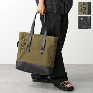 APC A.P.C. アーペーセー トートバッグ SENCE Shopping センス ショッピングバッグ COGFD H61729 メンズ キャンバス×レザー ロゴ 鞄 カラー2色｜s-musee