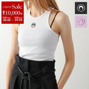 Marine Serre マリーン セル タンクトップ ORGANIC COTTON RIB TANK TOP WTO089 WTT014 レディース リブ 三日月 モチーフ アメスリ カラー2色｜s-musee