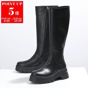 Gianvito Rossi ジャンヴィトロッシ ロングブーツ MONTEY BOOT VITELLO GLOVE G80388.20GOM.VGI レディース レザー ラウンドトゥ 靴 NERO｜s-musee