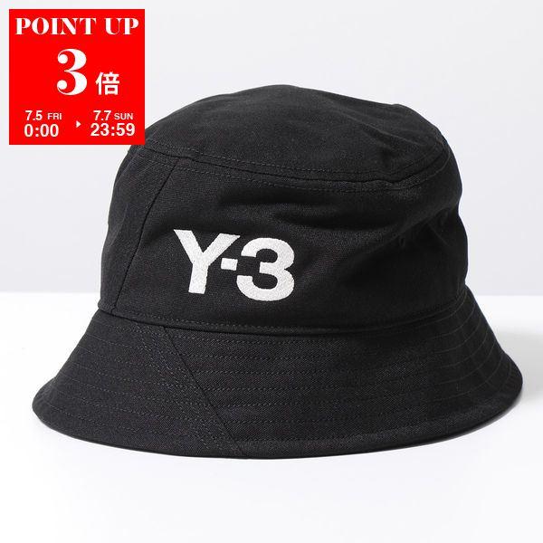 Y-3 ワイスリー バケットハット IQ3394 レディース ロゴ刺繍 帽子 BLACK