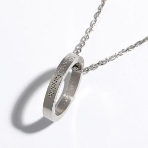 MAISON MARGIELA 11 メゾンマルジェラ ネックレス SM1UU0035 SV0158 メンズ ロゴ リング チェーン アクセサリー シルバー925 951｜s-musee