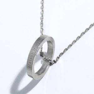 ＊＊＊＊ 　Maison Margiela リング型ペンダントネックレス Maison Margiela バニッシュ シルバートーン リング ネックレス