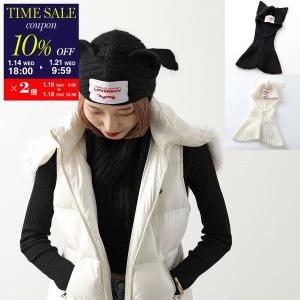 新品未使用タグ付き♡チャールズジェフリーラバーボーイ ニット帽 ねこみみ 猫耳 CHARLES JEFFREY LOVERBOY（チャールズジェフリーラバーボーイ