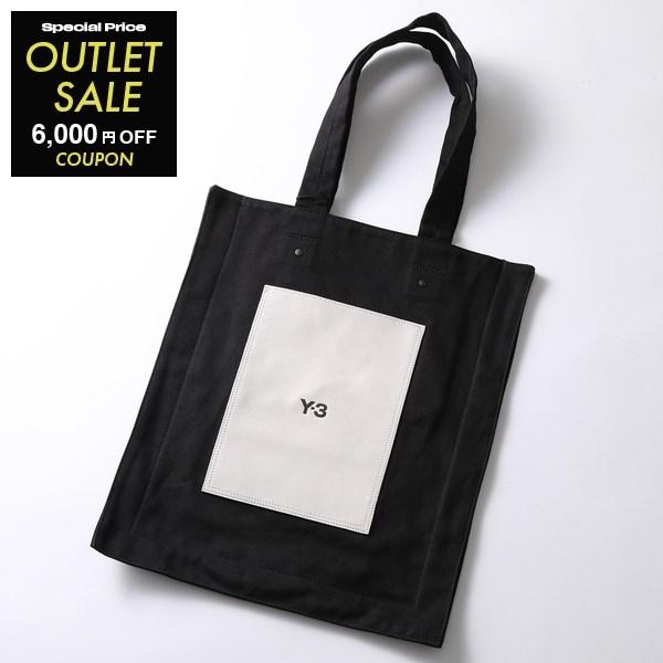 Y-3 ワイスリー トートバッグ LUX TOTE IN5161 メンズ コットンキャンバス レザー...