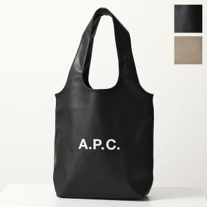 APC A.P.C. アーペーセー トートバッグ tote ninon small ニノン スモール M61861 PUAAT メンズ フェイクレザー ロゴ 鞄 カラー2色｜s-musee