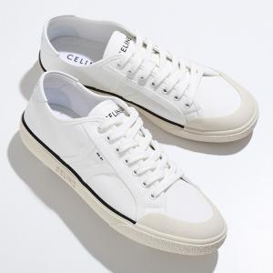 CELINE セリーヌ スニーカー AS-01 LOW LACE-UP 356302293C.01OP メンズ ローカット キャンバス レースアップ ロゴ シューズ 靴 OPTIC-WHITE｜インポートセレクト musee
