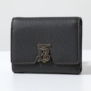 BURBERRY バーバリー 二つ折り財布 LS TB COMPACT WALLET LGL 8049217 レディース レザー ミニ財布 TBロゴ A1189/BLACK｜s-musee