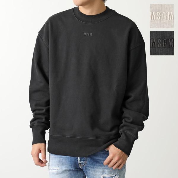 MSGM エムエスジーエム トレーナー 3540MM84 メンズ スウェット ロゴ刺繍 長袖 クルー...
