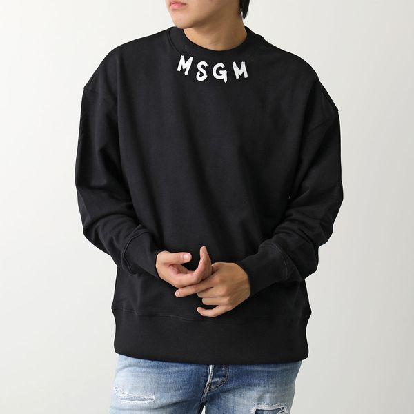 MSGM エムエスジーエム トレーナー 3540MM116 メンズ ペイントロゴ クルーネック スウ...