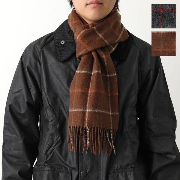Barbour バブアー マフラー tattersall lambswool scarf USC00...