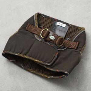 Barbour バブアー ドッグハーネス WAX STEP IN DOG HARNESS DAC0064 ペット ワックスコットン タータンチェック ブランドバッジ ロゴ OL71/Olive