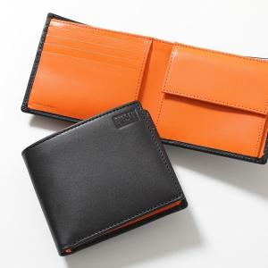 DIESEL ディーゼル 二つ折り財布 BI-FOLD COIN S X09669 PR227 メンズ レザー 小銭入れ付き ロゴ ミニ財布 バイカラー H9795｜s-musee