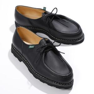 【大きいサイズ限定特価】 Paraboot パラブーツ チロリアンシューズ 715604 MICHAEL ミカエル メンズ ノルヴェイジャン製法 レザーシューズ 革靴 NOIR｜s-musee