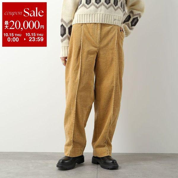 Ganni Ganni Corduroy Relaxed Pleated PANTS パンツ F8552