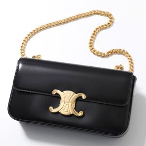 セリーヌ CELINE スモール メッセンジャー トリオンフ ショルダーバッグ バッグ PVCコーティングキャンバス レザー レディース ブラック系 / ブラウン系 113942EVJ38SI 【新品】 CELINE（セリーヌ） スモール メッセンジャー トリオンフ ショルダー