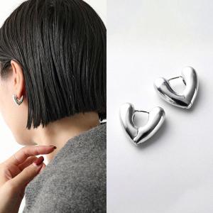 ANNIKA INEZ アニカイネズ ピアス Heart Hoops Sml E926-SML レディース ハート フープ アクセサリー silver925 シルバー925 シルバー｜インポートセレクト musee