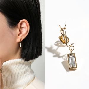 SAINT LAURENT サンローラン 片耳ピアス シングルピアス ゴールド