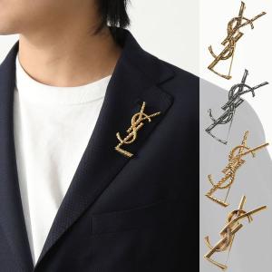 SAINT LAURENT サンローラン ブローチ OPYUM BROCHE 470371 652410 700582 Y1500 メンズ カサンドラロゴ クロコダイル ツイスト スネーク カラー4色｜s-musee