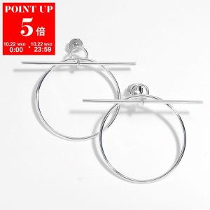 HERMES エルメス ピアス LOOP MM ループ Boucles d'oreilles H114504B レディース サークル スタッド silver925 シルバー｜s-musee