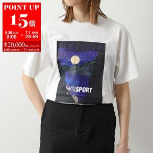 OperaSPORT オペラ スポーツ Tシャツ CLAUDE UNISEX T-SHIRT TAT5 レディース 半袖 カットソー クルーネック ロゴT WHITE｜s-musee