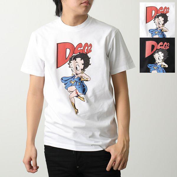 DSQUARED2 ディースクエアード Tシャツ BETTY BOOP COOL FIT T S74...