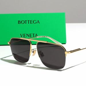 BOTTEGA VENETA ボッテガヴェネタ サングラス BV1149S レディース ティアドロップ型 メガネ ロゴ アイウェア 007/GOLD-GOLD-GREY｜インポートセレクト musee