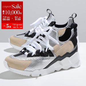 PIERRE HARDY ピエールアルディ スニーカー TREK COM トレックコメット NS04Z レディース ローカット メタリック シューズ 靴  BEIGE-SILVER-BLACK｜s-musee