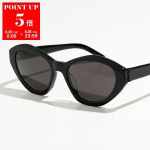 SAINT LAURENT サンローラン サングラス SL M60 メンズ フォックス型 メガネ 眼鏡 ロゴ アイウェア 001/BLACK-BLACK-BLACK｜s-musee