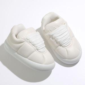 MARNI マルニ スニーカー BIGFOOT2.0 SNZW015102 P6028 レディース ローカット レザー プラットフォーム ロゴ シューズ 靴 00W01｜s-musee