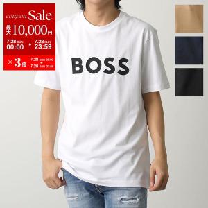 HUGO BOSS ヒューゴボス Tシャツ BLACK 50495742 メンズ 半袖 クルーネック コットン ロゴT レギュラーフィット カラー4色｜インポートセレクト musee