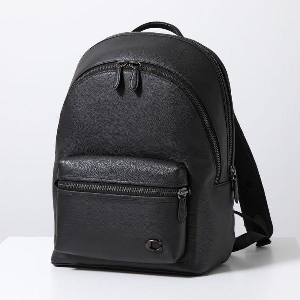COACH コーチ バックパック チャーター CP161 メンズ レザー リュック 鞄 BLK/BL...