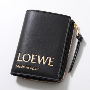 LOEWE ロエベ 二つ折り財布 CLE0P30X01 レディース レザー ミニ財布 ロゴ 1100/NEGRO/BLACK｜s-musee