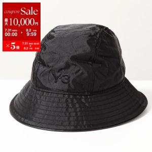 Y-3 ワイスリー バケットハット IS5226 メンズ ナイロン ロゴ刺繍 帽子 BLACK｜s-musee