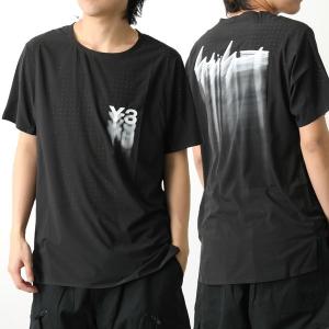 Y-3 ワイスリー Tシャツ M RUN SS TEE IN8743 メンズ ランニング スポーツウェア ストレッチ メッシュ クルーネック ロゴ BLACK｜s-musee