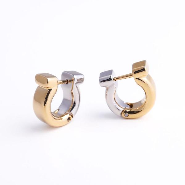 FERRAGAMO フェラガモ ピアス EAR GANFUT P 76 0583 レディース ガンチ...