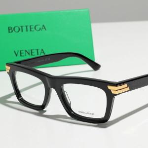 BOTTEGA VENETA ボッテガヴェネタ メガネ BV1059O レディース スクエア型 伊達メガネ 眼鏡 めがね 黒縁メガネ アイウェア 001/BLACK-BLACK-T