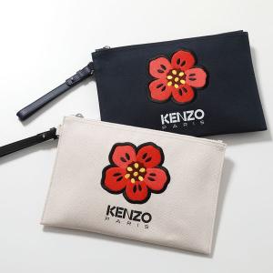 KENZO ケンゾー クラッチバッグ BOKE FLOWER ラージ パース PFD65PM902F34 メンズ ロゴ 刺繍 キャンバス 鞄 カラー2色｜インポートセレクト musee