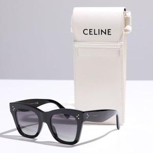 CELINE セリーヌ サングラス 4S004CPLP CL40004I レディース キャットアイ型 ウェリントン型 メガネ 眼鏡 ロゴ アイウェア 38NO/Black｜s-musee