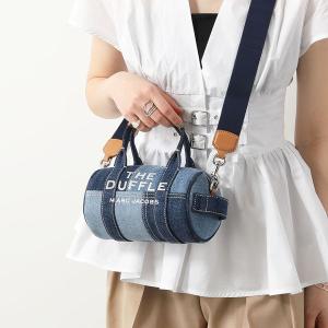 MARC JACOBS マークジェイコブス ショルダーバッグ THE MINI DUFFLE ミニダッフル 2S4HCR039H03 レディース デニム ロゴ 刺繍 鞄 422/BLUE-DENIM｜インポートセレクト musee